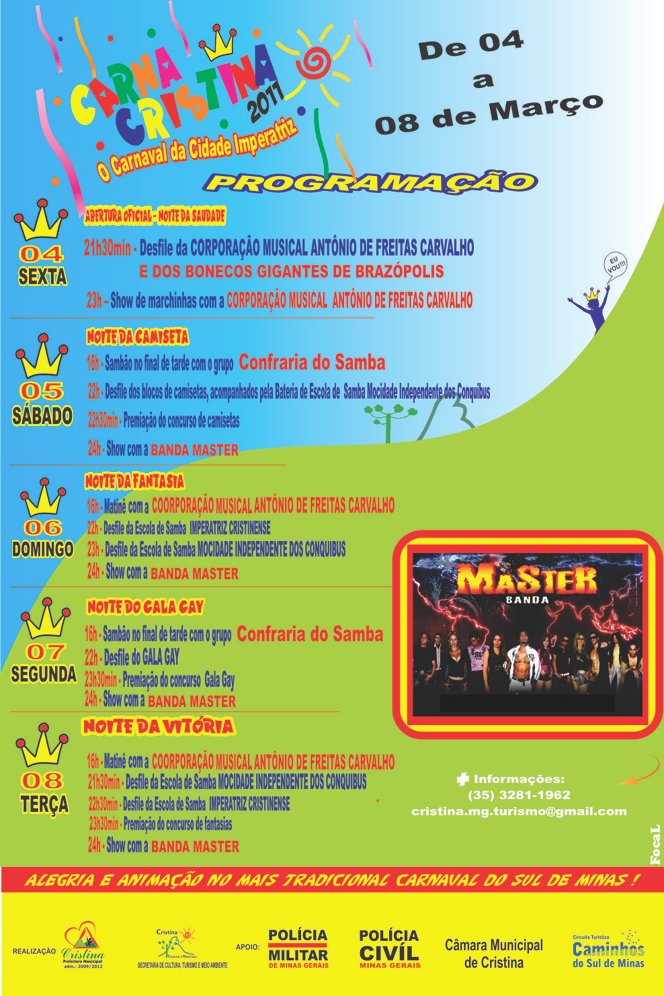 Programa&ccedil;&atilde;o Carna Cristina 2011