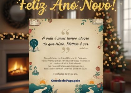 Feliz Ano Novo! O Correio do Papagaio deseja um Feliz Ano Novo aos leitores e patrocinadores!