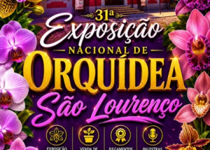 31ª Exposição Nacional de Orquídeas promete encantar visitantes em São Lourenço